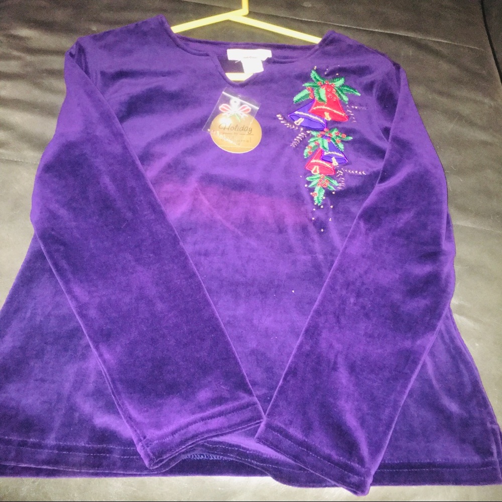 Purple Christmas sweater